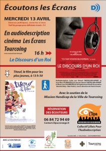 Affiche de l'événement "Écoutons les écrans" - Tourcoing, 13 avril 2011